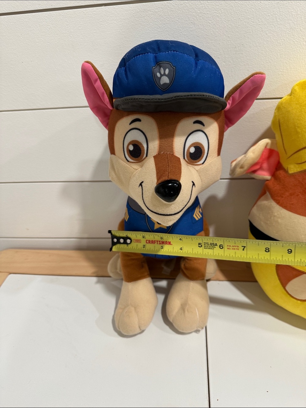 Paw Patrol Plush Chase & Rubble Set - Blue, Yellow, Brown - Picture 8 of 10